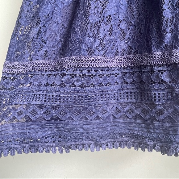 Dark Blue Longsleeve Detailed Dress - Picture 5 of 5